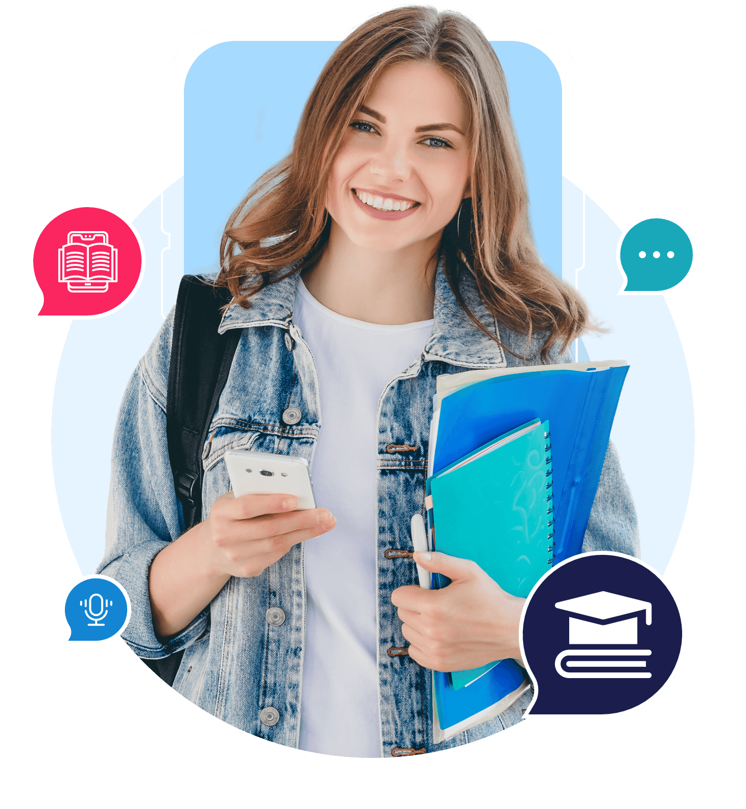 Education student engagement AI illustration