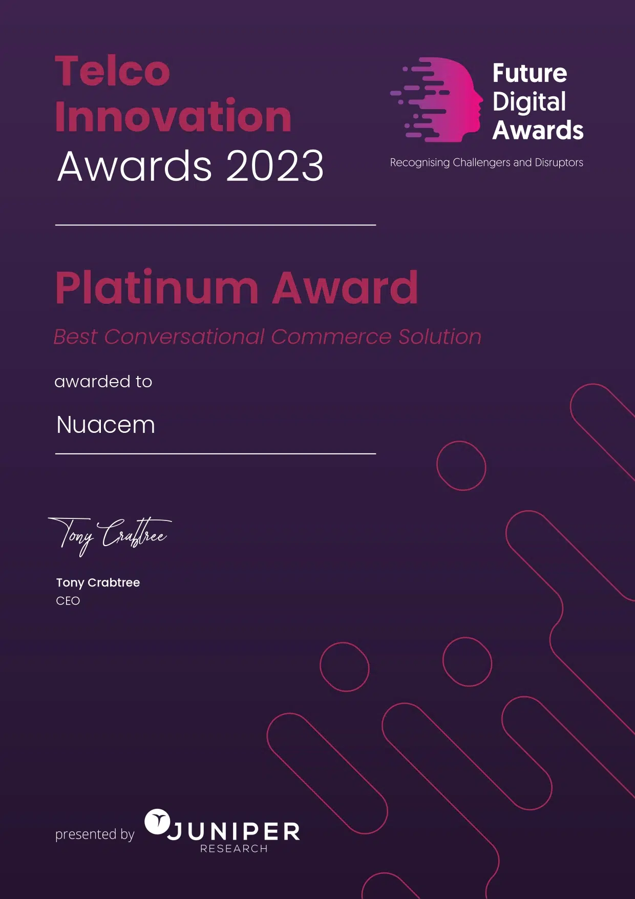 nuacem platinum conversational comm certificate