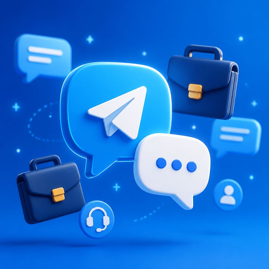 Telegram Business interface with Nuacem AI
